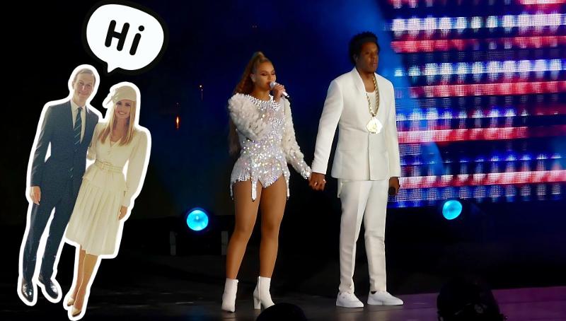 Jay-Z e Beyoncé a tavola con Ia figlia di Trump, “altro che comizio di Kamala”