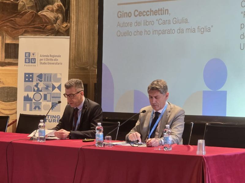 Gino Cecchettin all’evento di ANDISU a Padova: “Il diritto allo studio è libertà”